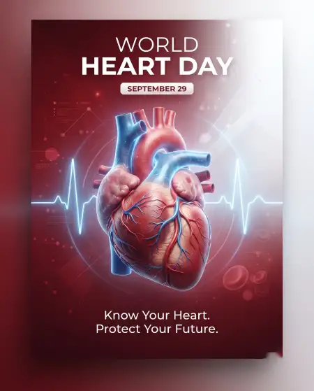 world heart day 2026 medical poster design - World Heart Day 2026