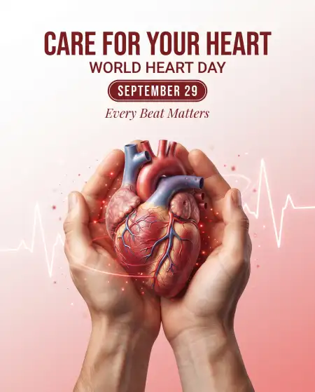world heart day 2026 save your heart poster - World Heart Day 2026