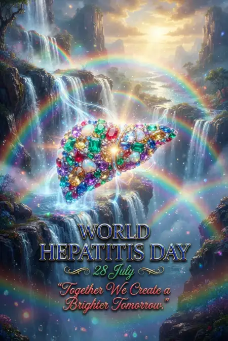 Free World Hepatitis Day Global Awareness Design Image Download