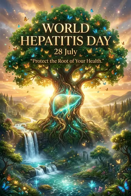 Free World Hepatitis Day Healthcare Promotion Banner Image Download