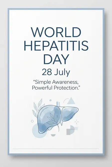 Free World Hepatitis Day Hospital Branding Template Image Download