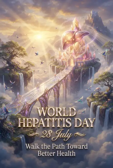Free World Hepatitis Day Medical Campaign Template Image Download