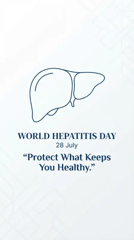 Free World Hepatitis Day Minimalist Banner Image Download