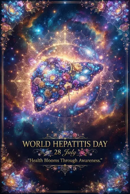 Free World Hepatitis Day Modern Poster Design Image Download