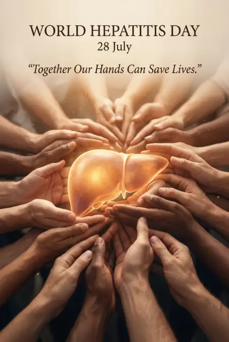 Free World Hepatitis Day Nonprofit Poster Image Download