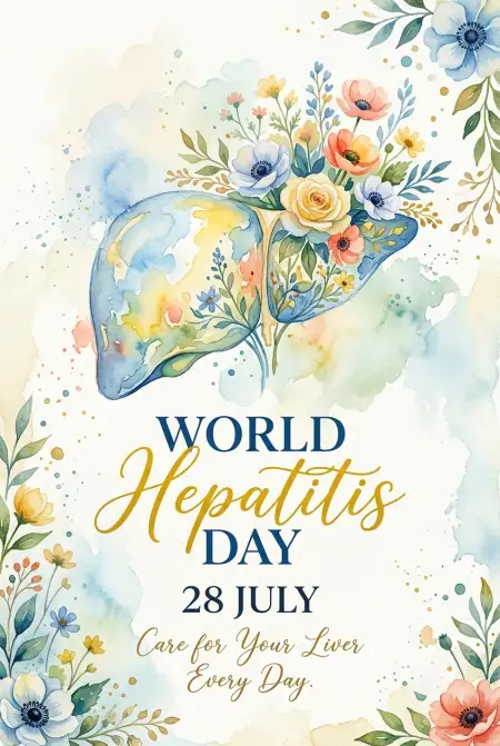 Free World Hepatitis Day Printable Poster Image Download
