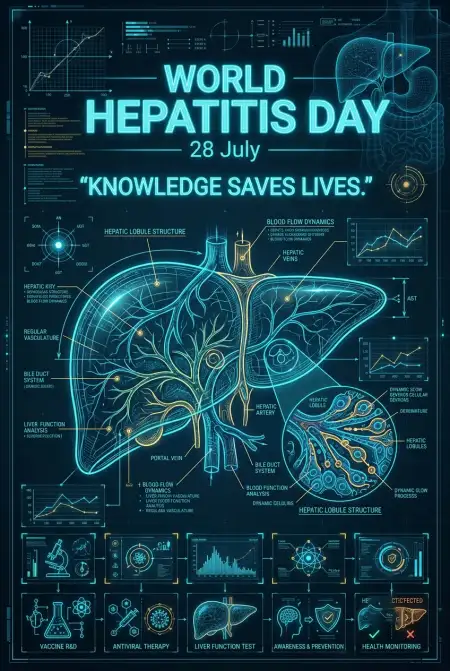 Free World Hepatitis Day Public Health Poster Image Download
