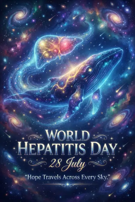 world hepatitis day whatsapp status poster