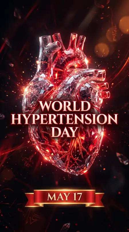 World Hypertension Day Creative Typography Poster - Free World Hypertension Day Download