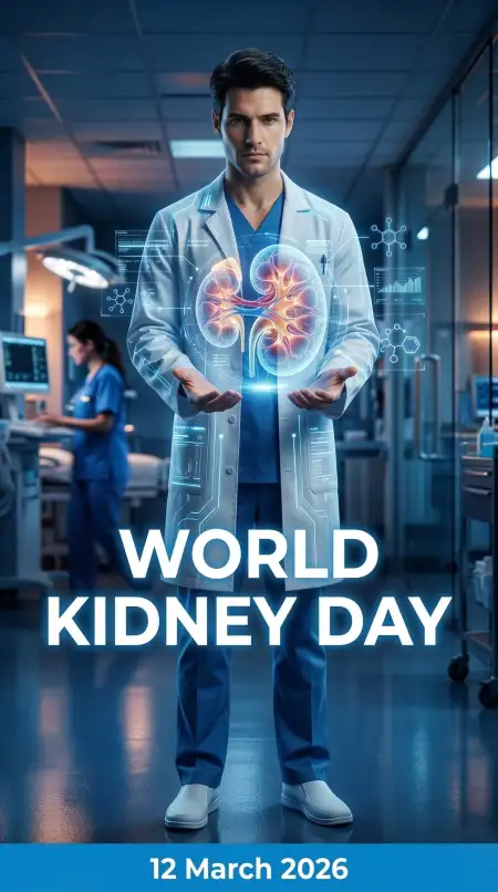 World Kidney Day 2026 Kidney Care Awareness Poster - Free World Kidney Day Download