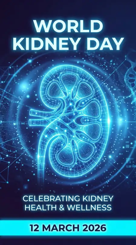 World Kidney Day 2026 Kidney Health Awareness Social Media Banner - Free World Kidney Day Download