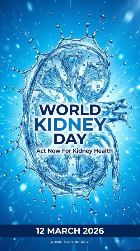 World Kidney Day 2026 Kidney Health Promotion Poster - Free World Kidney Day Download
