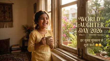 World Laughter Day 2026 Digital Wishes Images - Free World Laughter Day 2026 Download