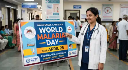 World Malaria Day 2026 Health Campaign India - Free World Malaria Day 2026 Download