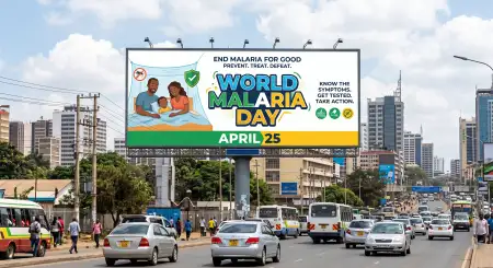 World Malaria Day 2026 Poster With Slogan - Free World Malaria Day 2026 Download