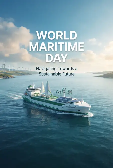 world maritime day 2026 green shipping poster - World Cleanup Day Clean Today Green Tomorrow