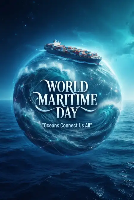 world maritime day 2026 ocean and ship artwork