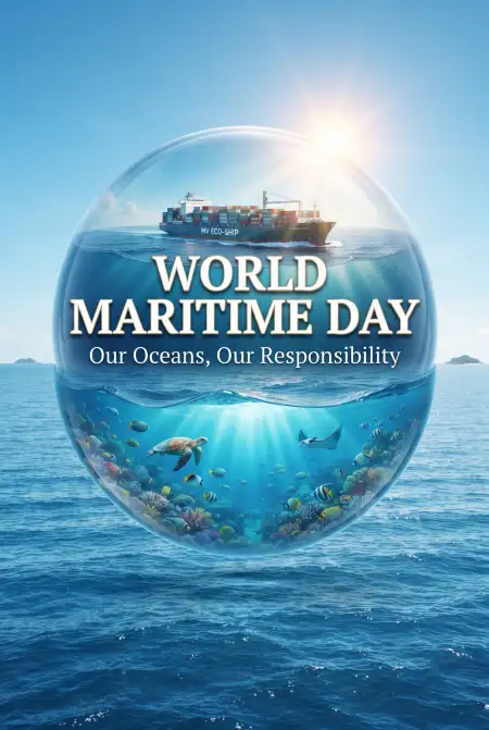 world maritime day 2026 ocean background