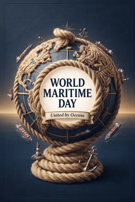 world maritime day 2026 steering wheel png