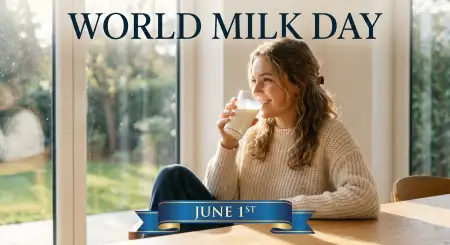 World Milk Day 2026 Dairy Nutrition Facts Graphics - Free World Milk Day 2026 Download