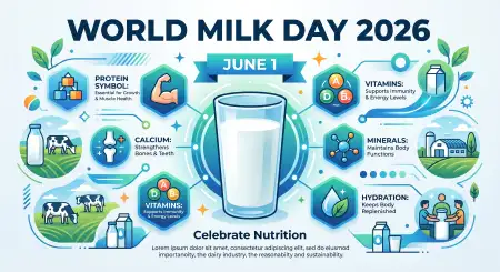 World Milk Day 2026 Dairy Nutrition Infographic Templates - Free World Milk Day 2026 Download