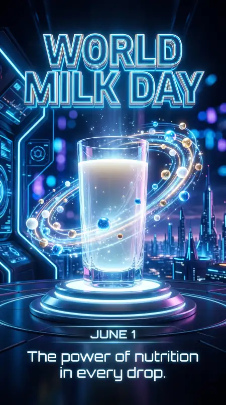 World Milk Day 2026 Milk Glass Aesthetic Images - Free World Milk Day 2026 Download