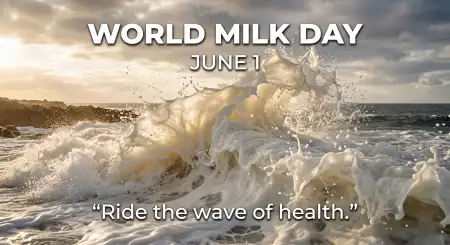 World Milk Day Milk Splash Effect Poster - Free World Milk Day Poster Download