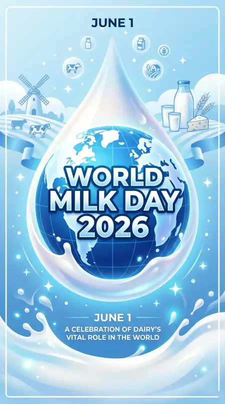World Milk Day Poster Background - Free World Milk Day Poster Download