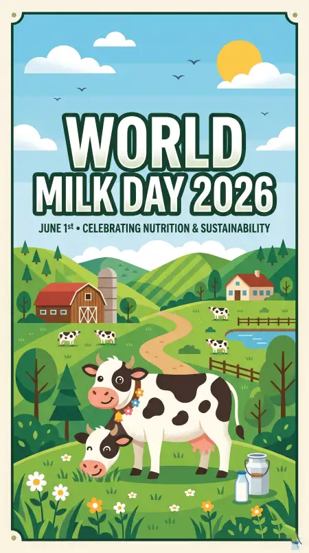 World Milk Day Vector Poster - Free World Milk Day Poster Download