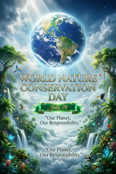 World Nature Conservation Day Awareness Campaign 2026 - Free World Nature Conservation Day 2026 Download
