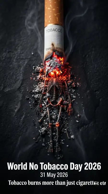 World No Tobacco Day 2026 Anti Smoking Digital Art - Free World No Tobacco Day 2026 Download