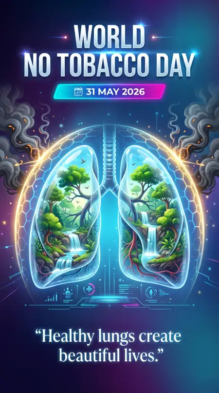 World No Tobacco Day 2026 Anti Smoking Facebook Post - Free World No Tobacco Day 2026 Download