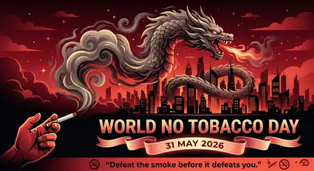 World No Tobacco Day 2026 Facebook Cover Banner - Free World No Tobacco Day 2026 Download