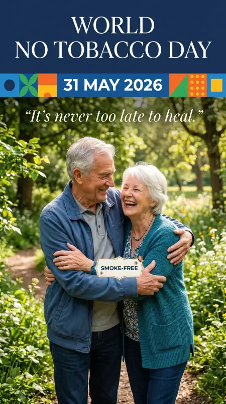 World No Tobacco Day 2026 Health Campaign Flyer - Free World No Tobacco Day 2026 Download
