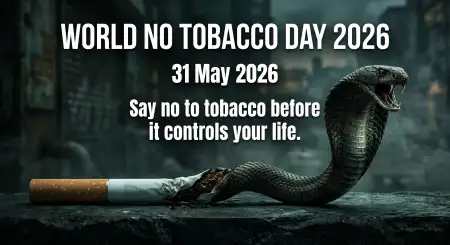 World No Tobacco Day 2026 Hindi Slogan - Free World No Tobacco Day 2026 Download