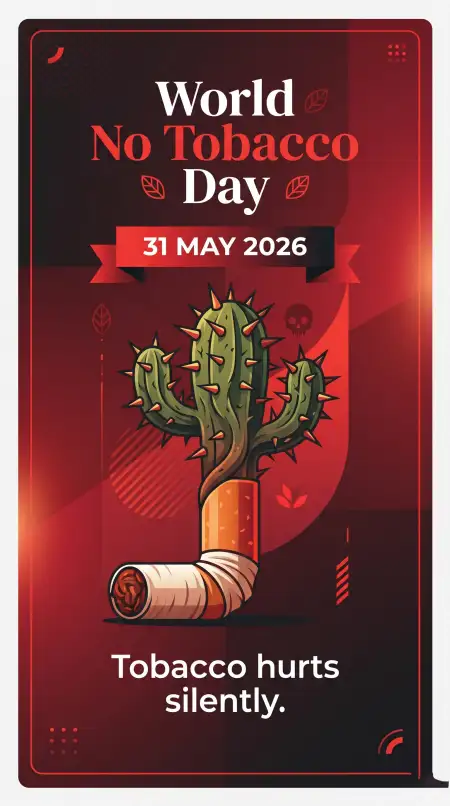 World No Tobacco Day 2026 Pinterest Pin Ideas - Free World No Tobacco Day 2026 Download