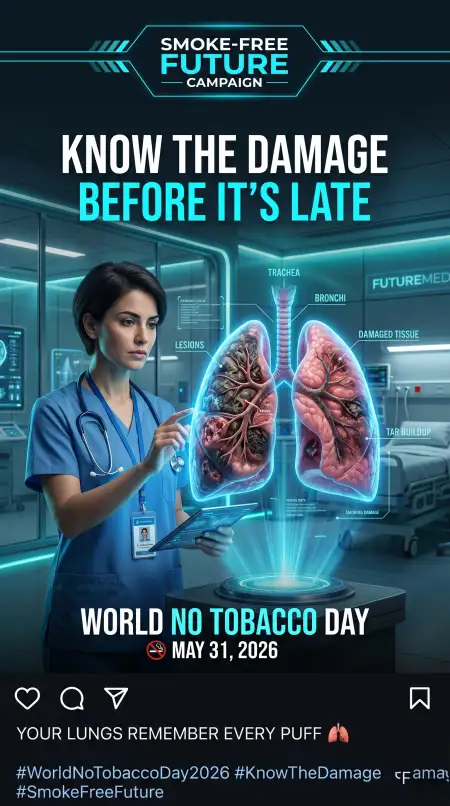 World No Tobacco Day 2026 Poster - Free World No Tobacco Day 2026 Download