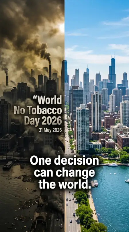 World No Tobacco Day 2026 Professional Poster Design - Free World No Tobacco Day 2026 Download
