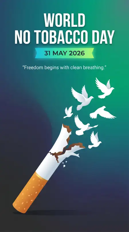 World No Tobacco Day 2026 Social Media Post - Free World No Tobacco Day 2026 Download