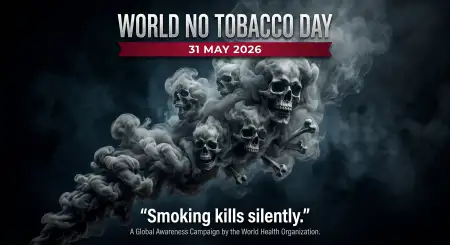 World No Tobacco Day 2026 Typography Quote Design - Free World No Tobacco Day 2026 Download