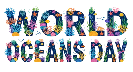 World Oceans Day Digital Greeting Png Image - Free World Oceans Day Png Download