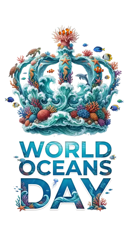 World Oceans Day Instagram Story Png Template - Free World Oceans Day Png Download