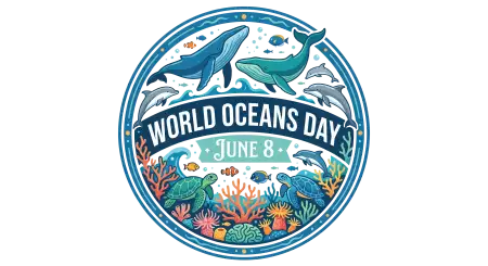 World Oceans Day Png Transparent Vector Illustration - Free World Oceans Day Png Download