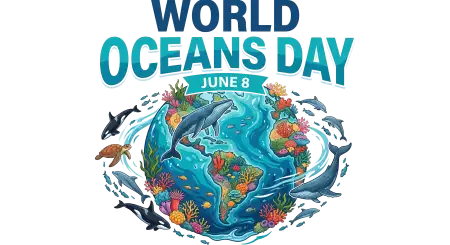 World Oceans Day Png With Shark Illustration - Free World Oceans Day Png Download