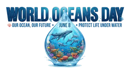 World Oceans Day Shareable Poster Png - Free World Oceans Day Png Download