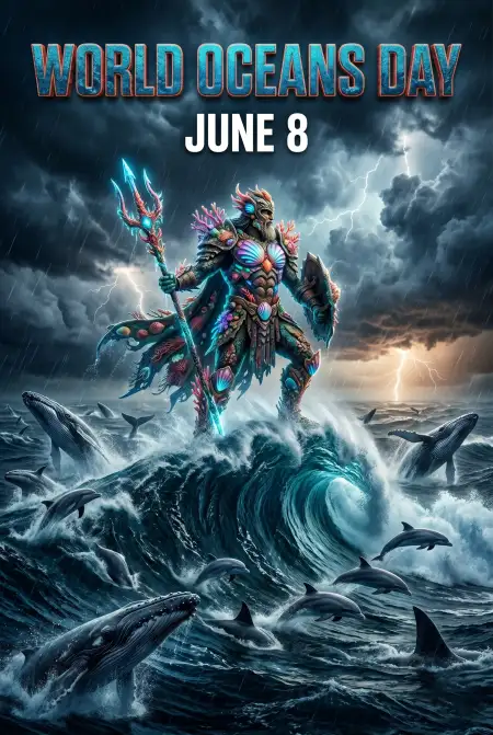 World Oceans Day Social Media Post Editable Design - Free World Oceans Day Social Media Post Download