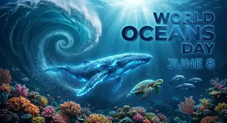World Oceans Day Social Media Post For Eco Friendly Campaigns - Free World Oceans Day Social Media Post Download