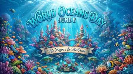 World Oceans Day Social Media Post For Global Awareness - Free World Oceans Day Social Media Post Download