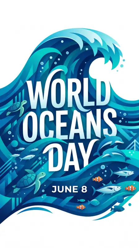 World Oceans Day Social Media Post For Youtube Community - Free World Oceans Day Social Media Post Download