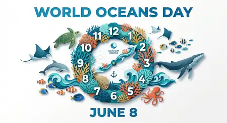 World Oceans Day Social Media Post With Statistics - Free World Oceans Day Social Media Post Download